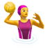 🤽‍♀️ woman playing water polo display on Apple